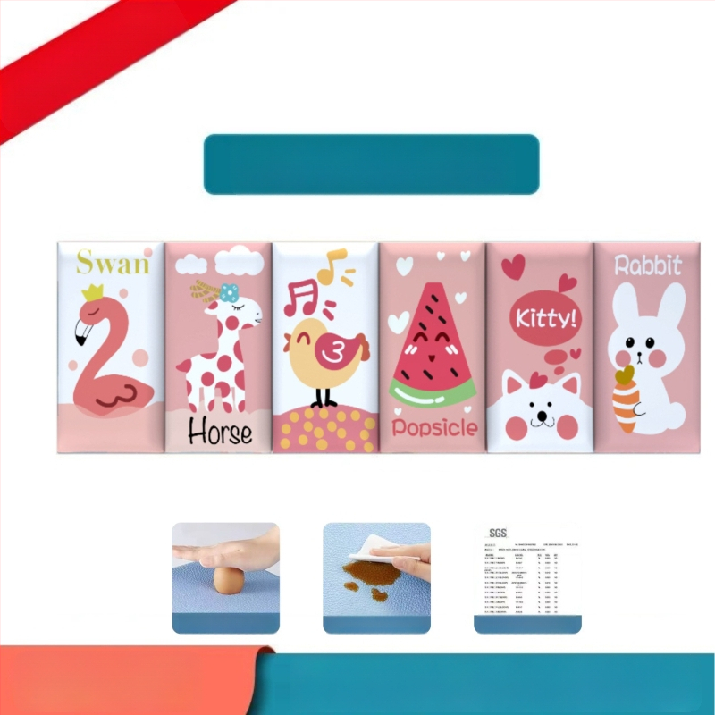 Стенно противоударно подплатено табло за детска стая – мек PU кожа, обграждано около леглото с татами, водоустойчиво, модерен стил