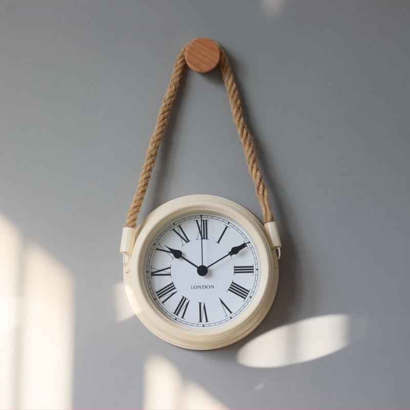 Ρολόι τοίχου σε σκανδιναβικό μινιμαλισμό, μεταλλικό περίβλημα και καντράν, κίνηση με μπαταρία quartz με sweep δεύτερο, στρογγυλός σχεδιασμός για καθιστικό