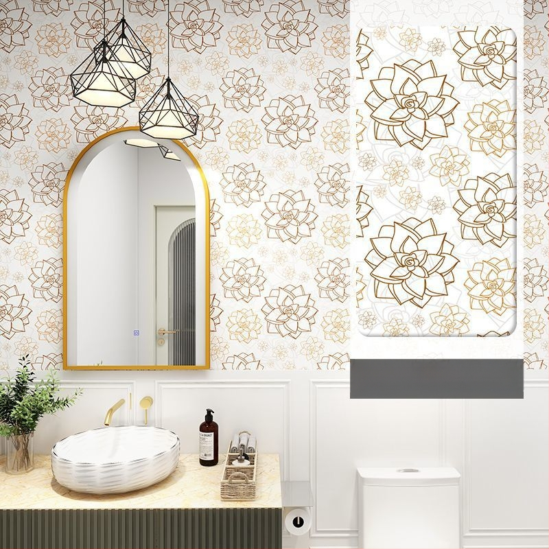 Sieninis lipdukas – geometrinis raštas, atsparus vandeniui, lipnus, svetainei, šiuolaikinis minimalistinis stilius