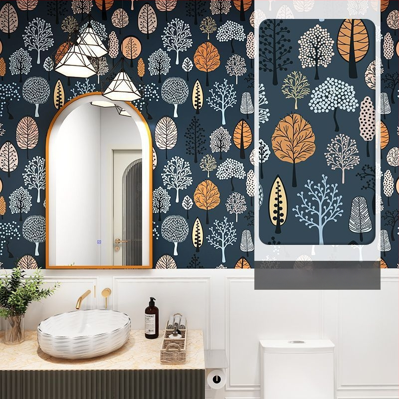 Sieninis lipdukas – geometrinis raštas, atsparus vandeniui, lipnus, svetainei, šiuolaikinis minimalistinis stilius