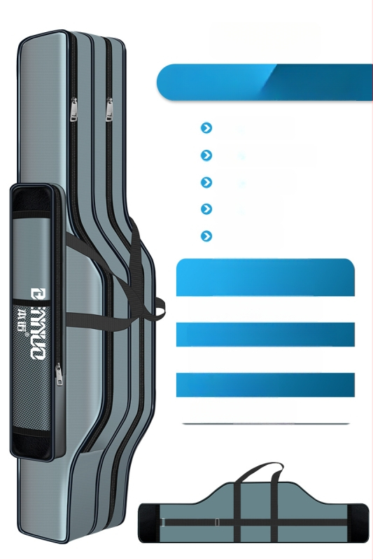 Риболовен багаж за принадлежности – голям капацитет, водоустойчив, многофункционална чанта за пръчки, стръв и макари, лека