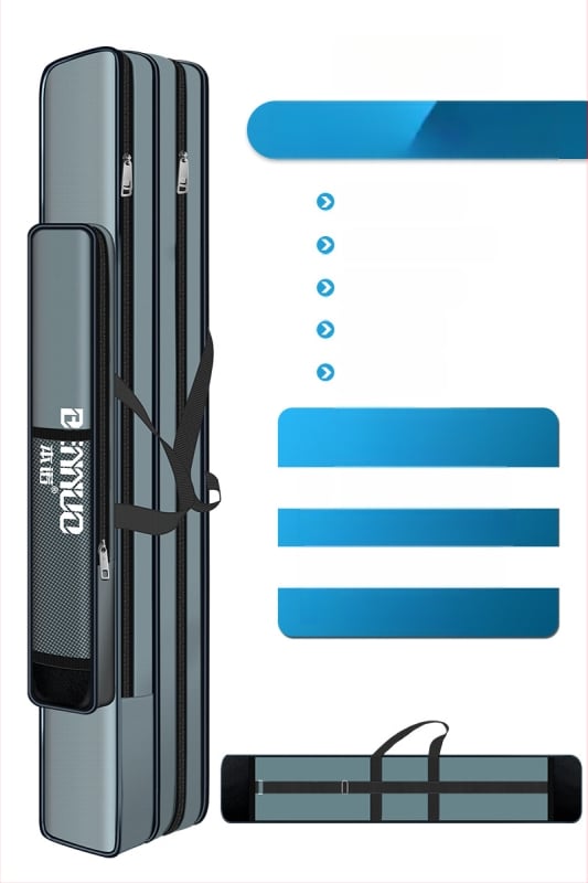 Риболовен багаж за принадлежности – голям капацитет, водоустойчив, многофункционална чанта за пръчки, стръв и макари, лека