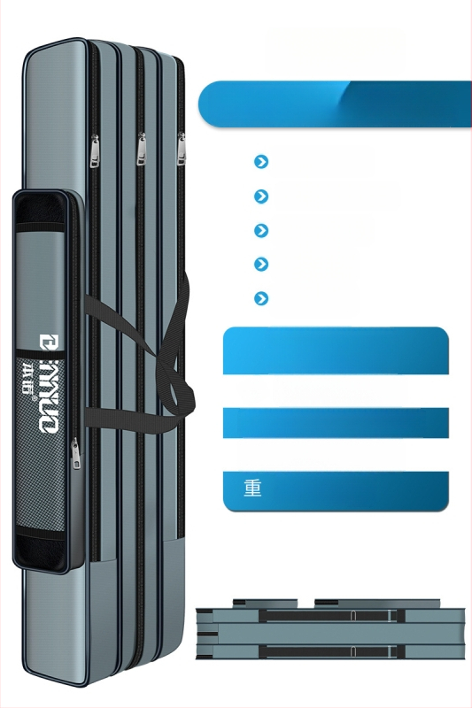 Риболовен багаж за принадлежности – голям капацитет, водоустойчив, многофункционална чанта за пръчки, стръв и макари, лека