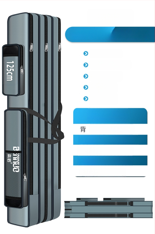 Риболовен багаж за принадлежности – голям капацитет, водоустойчив, многофункционална чанта за пръчки, стръв и макари, лека