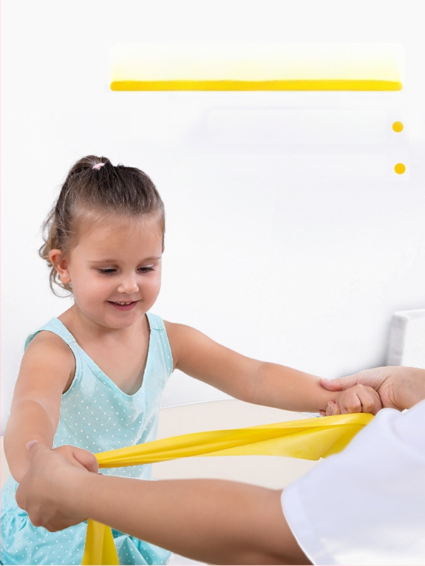 Elastinė pasipriešinimo juosta vaikams, skirta čiurnos atstatymui po lūžio — 5 svarų pasipriešinimas; medžiaga: šilkas; prekė: Kita.