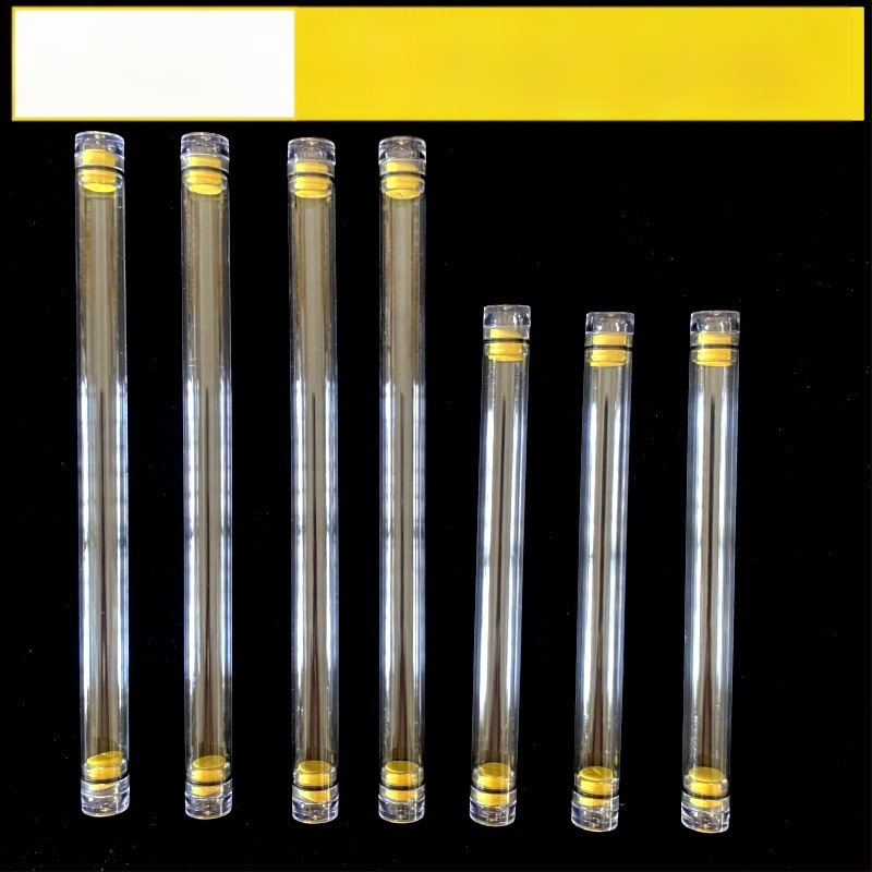 PC κυκλικός σωλήνας συσκευασίας με καπάκι, διαφανής, τοίχωμα 0,5 mm, κατάλληλος για αποθήκευση πλωτήρων ψαρέματος