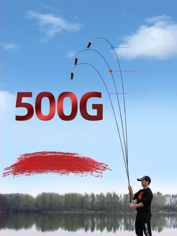 Tugevdatud süsinikust kalastusvardas, ultra kerge, 19-asendiline reguleerimine, suurtele kaladele