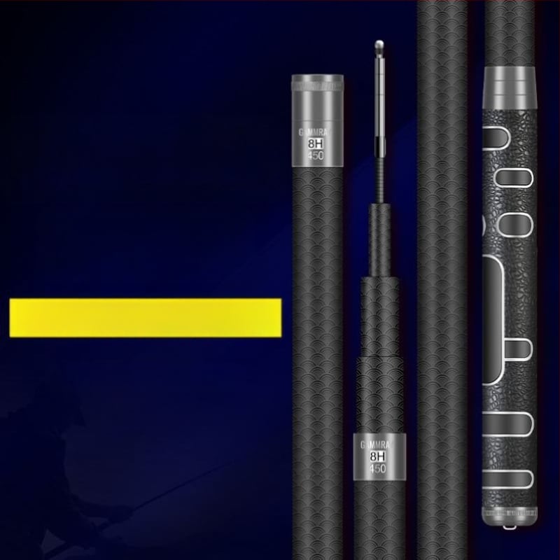 Tugevdatud süsinikust kalastusvardas, ultra kerge, 19-asendiline reguleerimine, suurtele kaladele