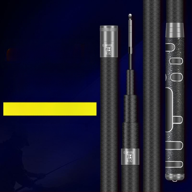 Tugevdatud süsinikust kalastusvardas, ultra kerge, 19-asendiline reguleerimine, suurtele kaladele