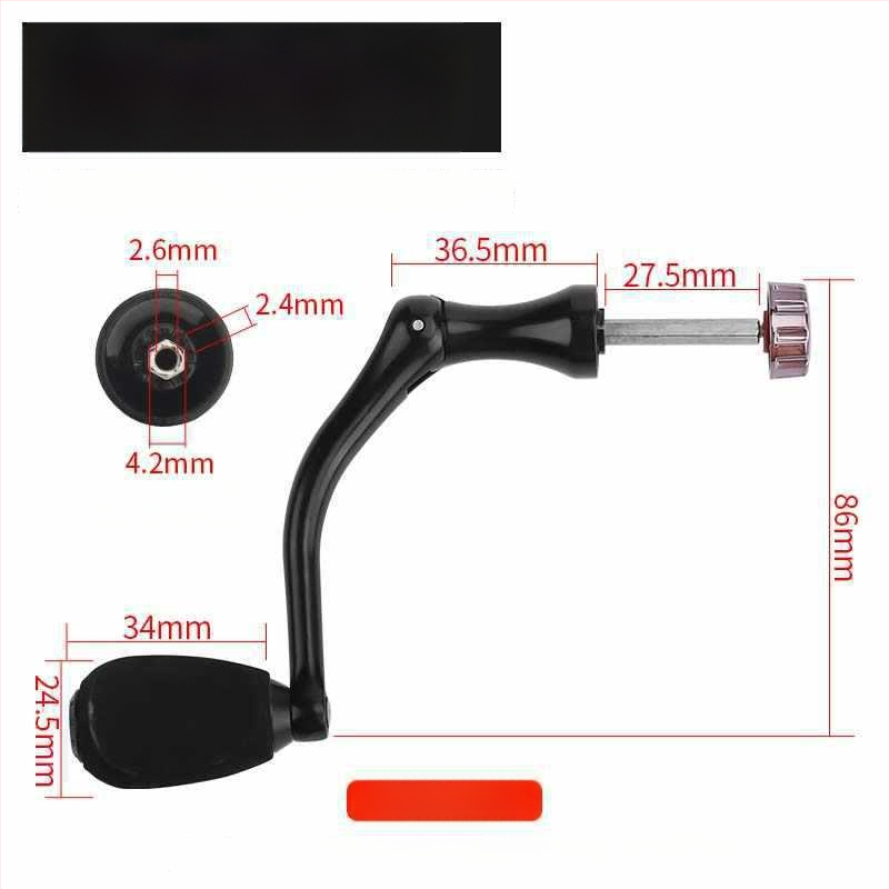 Rockerkäepide kalapüügireelidele, kokkupandav metallist rocker käepide spinnireelidele