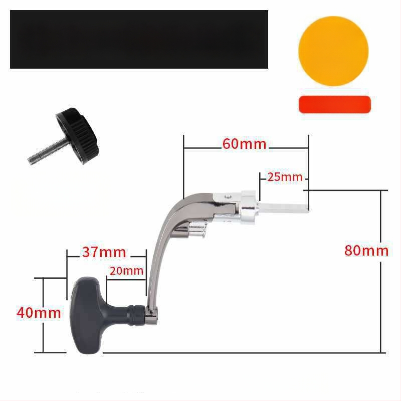 Rockerkäepide kalapüügireelidele, kokkupandav metallist rocker käepide spinnireelidele