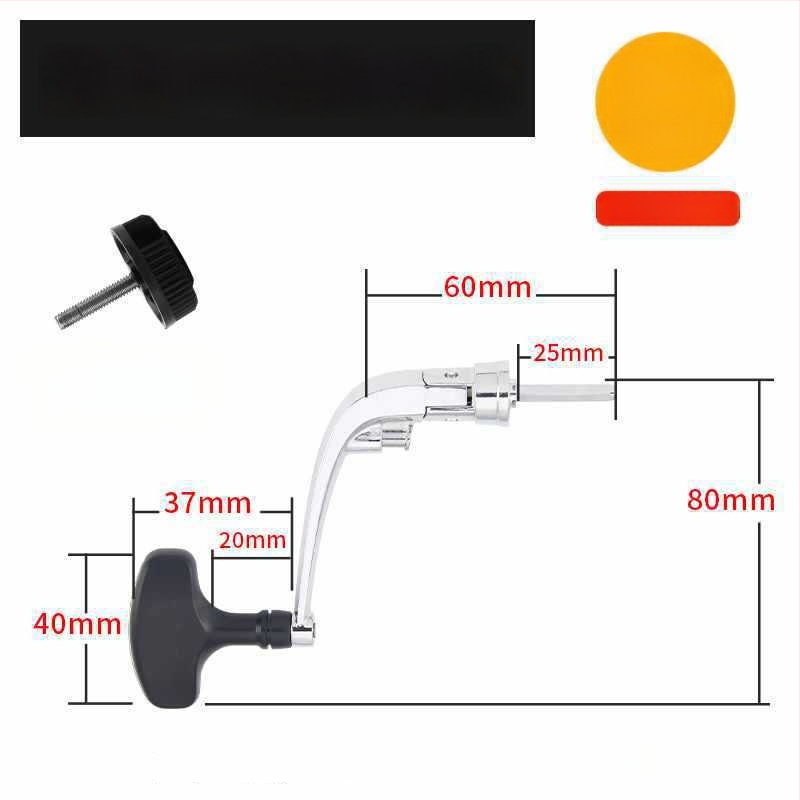 Rockerkäepide kalapüügireelidele, kokkupandav metallist rocker käepide spinnireelidele