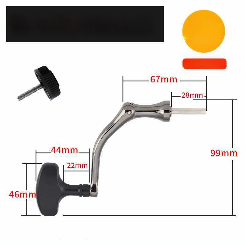 Rockerkäepide kalapüügireelidele, kokkupandav metallist rocker käepide spinnireelidele