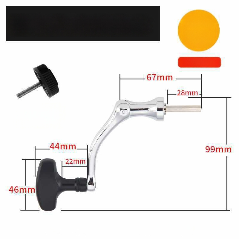 Rockerkäepide kalapüügireelidele, kokkupandav metallist rocker käepide spinnireelidele