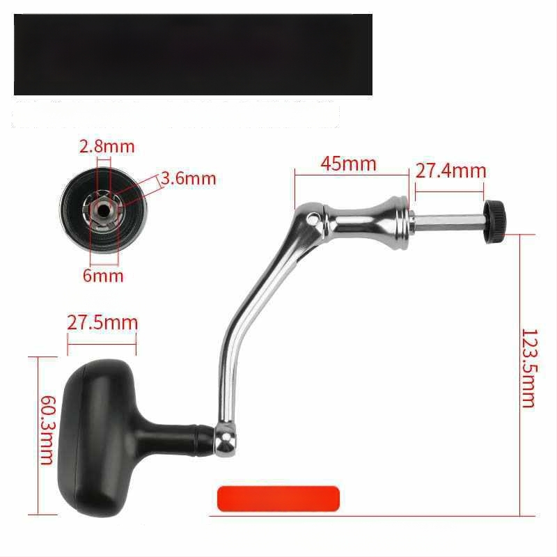 Rockerkäepide kalapüügireelidele, kokkupandav metallist rocker käepide spinnireelidele