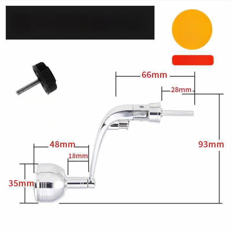 Rockerkäepide kalapüügireelidele, kokkupandav metallist rocker käepide spinnireelidele