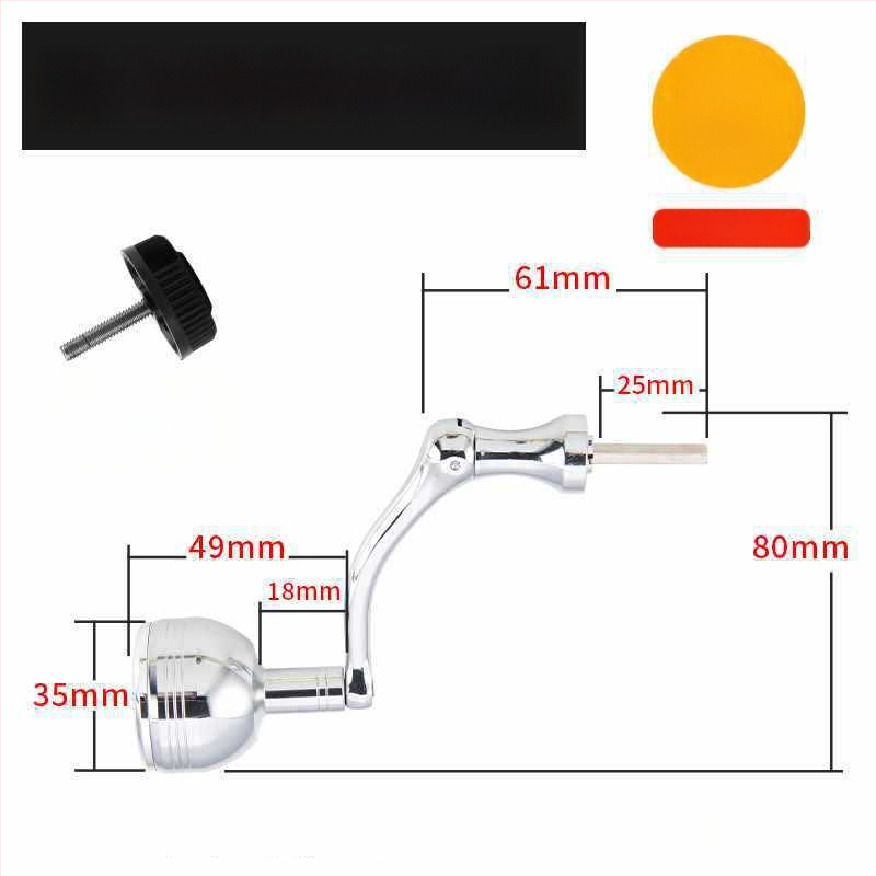 Rockerkäepide kalapüügireelidele, kokkupandav metallist rocker käepide spinnireelidele