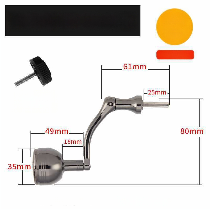 Rockerkäepide kalapüügireelidele, kokkupandav metallist rocker käepide spinnireelidele