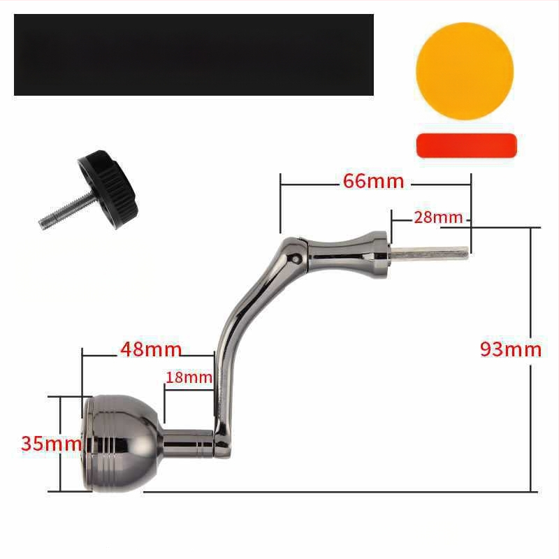 Rockerkäepide kalapüügireelidele, kokkupandav metallist rocker käepide spinnireelidele