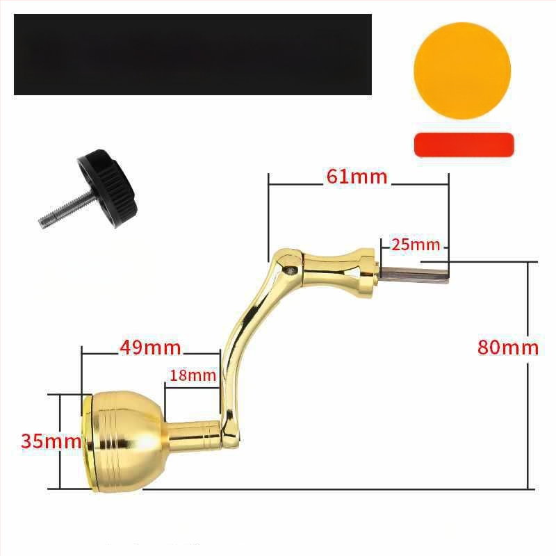 Rockerkäepide kalapüügireelidele, kokkupandav metallist rocker käepide spinnireelidele