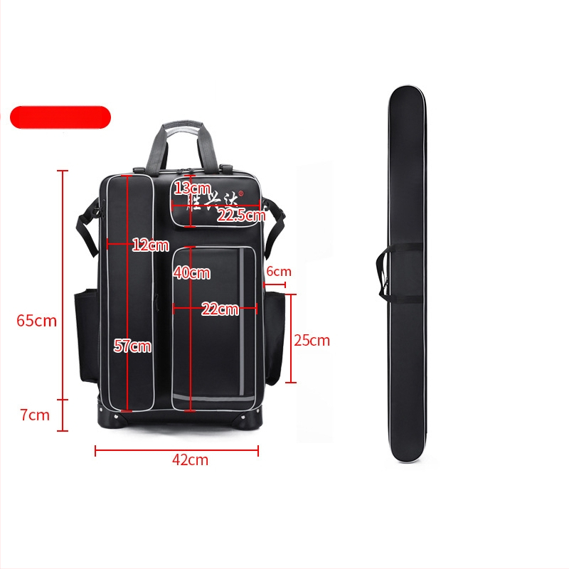 Твърд корпус с колела — чанта за риболовен стол и оборудване (Материал: нейлон; Водоустойчив: Да; Марка: Shengxingda; Конструкция: стоманена тел; Преносим дизайн)