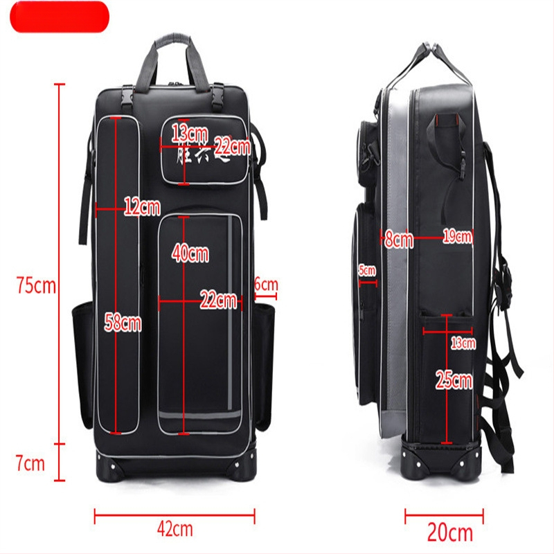 Твърд корпус с колела — чанта за риболовен стол и оборудване (Материал: нейлон; Водоустойчив: Да; Марка: Shengxingda; Конструкция: стоманена тел; Преносим дизайн)