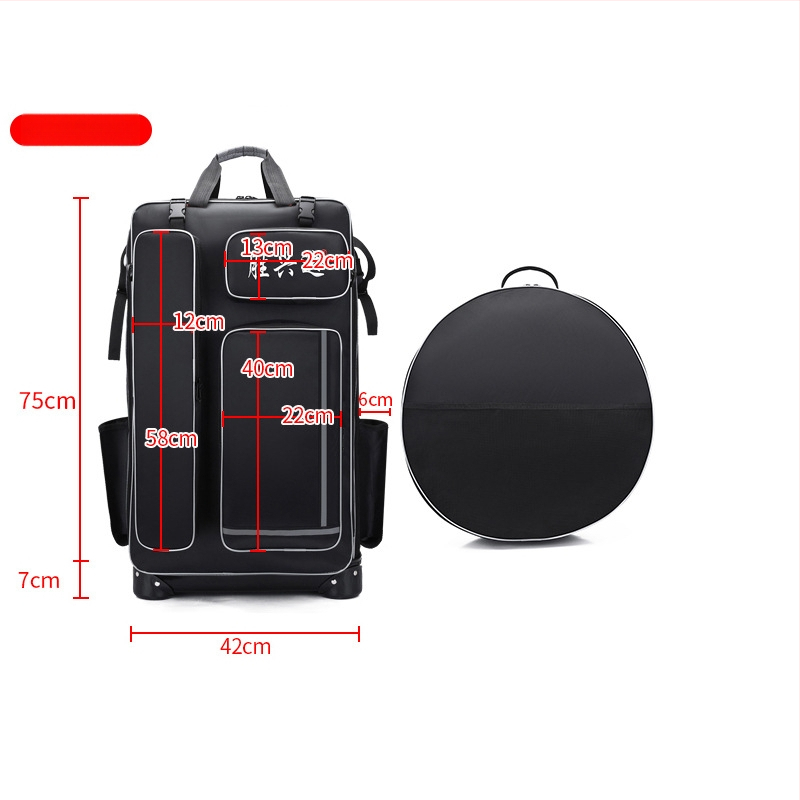 Твърд корпус с колела — чанта за риболовен стол и оборудване (Материал: нейлон; Водоустойчив: Да; Марка: Shengxingda; Конструкция: стоманена тел; Преносим дизайн)