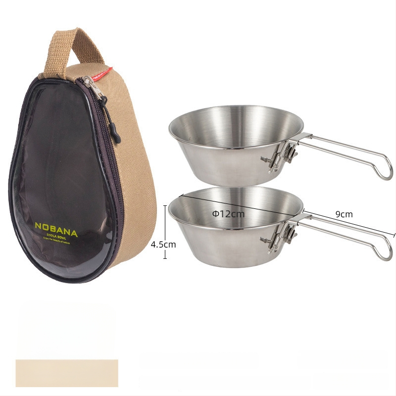 Prijenosni kamp kuhinjski set zdjela od PVC Oxford platna, za 2–4 osobe, model 221107 s torbicom za pohranu