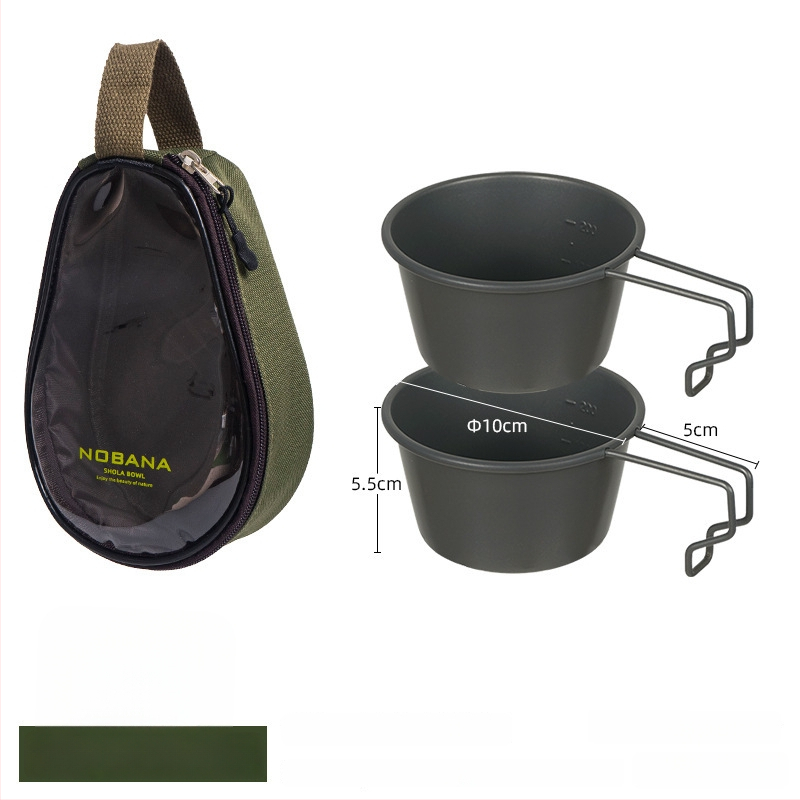 Prijenosni kamp kuhinjski set zdjela od PVC Oxford platna, za 2–4 osobe, model 221107 s torbicom za pohranu