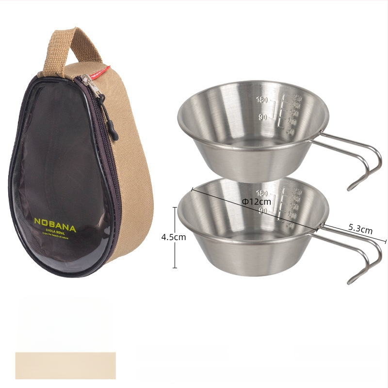 Prijenosni kamp kuhinjski set zdjela od PVC Oxford platna, za 2–4 osobe, model 221107 s torbicom za pohranu