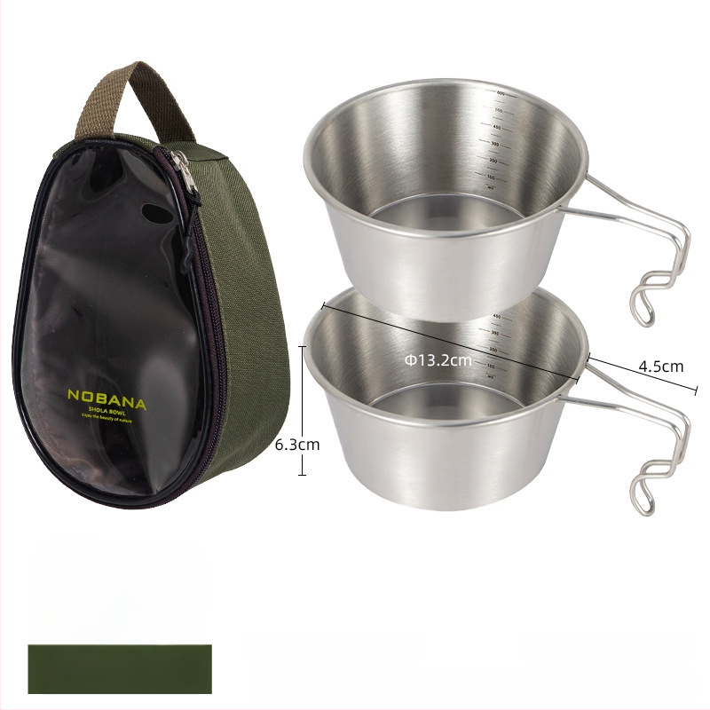 Prijenosni kamp kuhinjski set zdjela od PVC Oxford platna, za 2–4 osobe, model 221107 s torbicom za pohranu