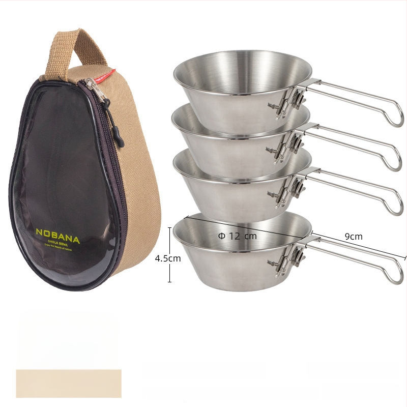 Prijenosni kamp kuhinjski set zdjela od PVC Oxford platna, za 2–4 osobe, model 221107 s torbicom za pohranu