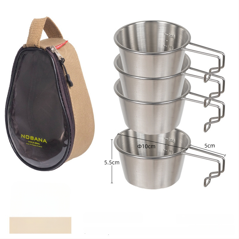 Prijenosni kamp kuhinjski set zdjela od PVC Oxford platna, za 2–4 osobe, model 221107 s torbicom za pohranu