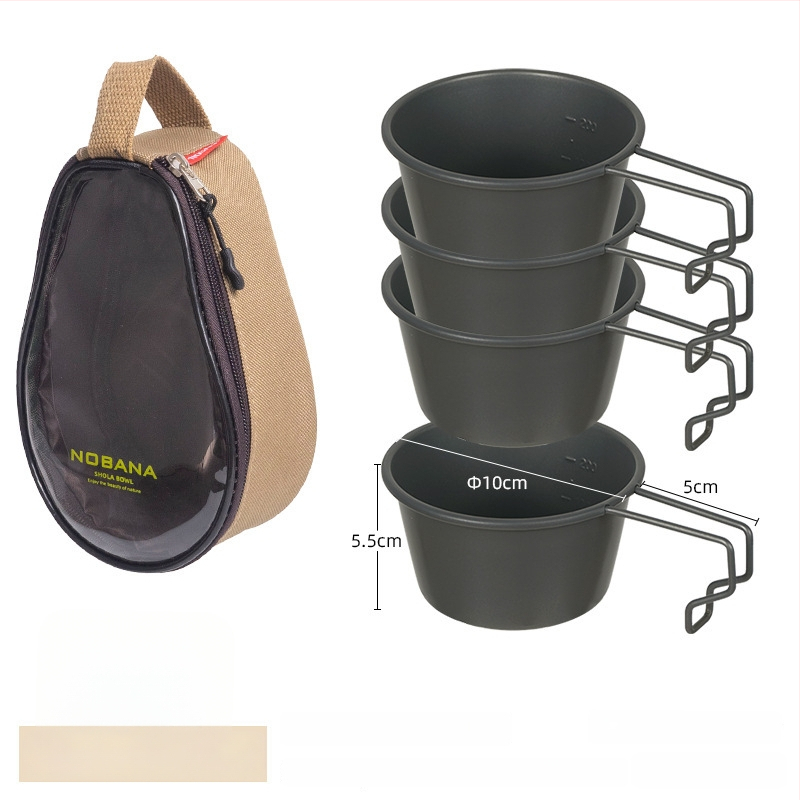 Prijenosni kamp kuhinjski set zdjela od PVC Oxford platna, za 2–4 osobe, model 221107 s torbicom za pohranu