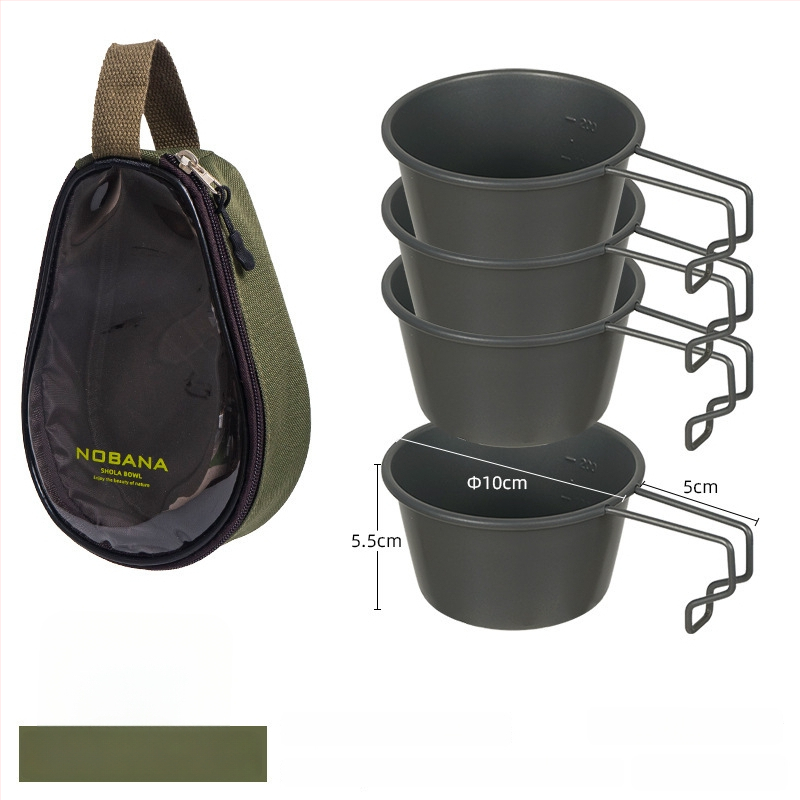 Prijenosni kamp kuhinjski set zdjela od PVC Oxford platna, za 2–4 osobe, model 221107 s torbicom za pohranu