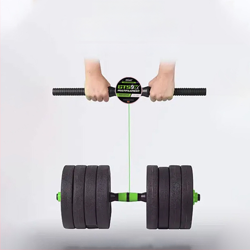 HIRAM Pagrindinė žvejybos linija, 9-sluoksniu pintas PE, didelis atsparumas, dėžutėje 200 vnt.