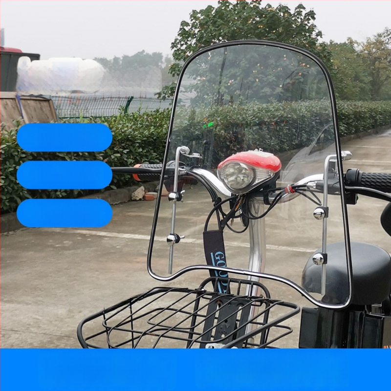 Priekinis stiklas elektrinėms transporto priemonėms, motociklams ir triratėms – modelis df-001