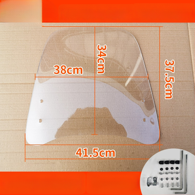 Priekinis stiklas elektrinėms transporto priemonėms, motociklams ir triratėms – modelis df-001