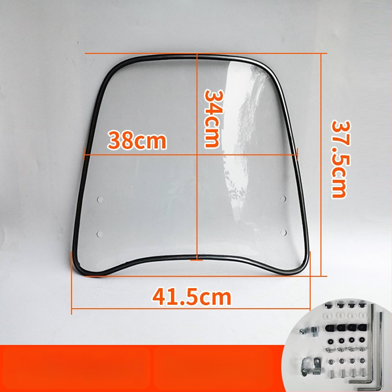 Priekinis stiklas elektrinėms transporto priemonėms, motociklams ir triratėms – modelis df-001