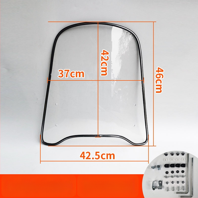 Priekinis stiklas elektrinėms transporto priemonėms, motociklams ir triratėms – modelis df-001