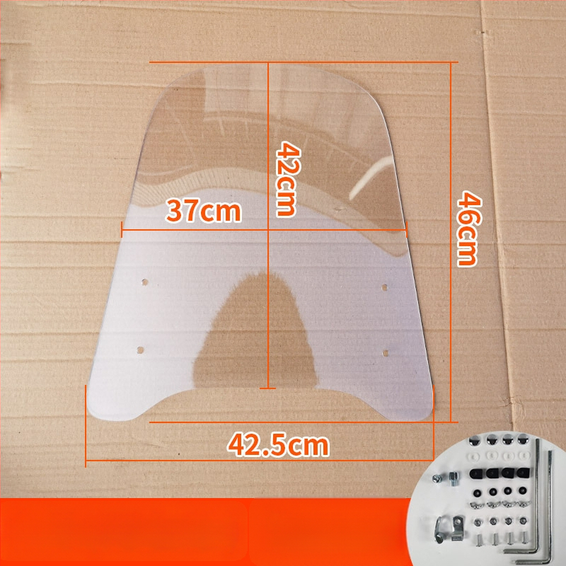 Priekinis stiklas elektrinėms transporto priemonėms, motociklams ir triratėms – modelis df-001