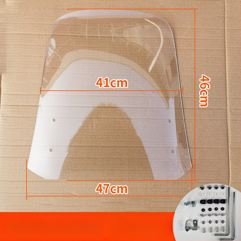 Priekinis stiklas elektrinėms transporto priemonėms, motociklams ir triratėms – modelis df-001