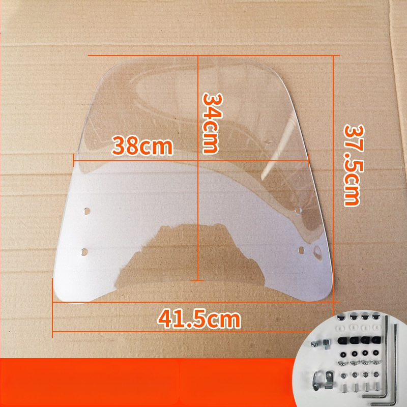 Priekinis stiklas elektrinėms transporto priemonėms, motociklams ir triratėms – modelis df-001