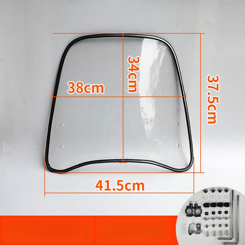 Priekinis stiklas elektrinėms transporto priemonėms, motociklams ir triratėms – modelis df-001