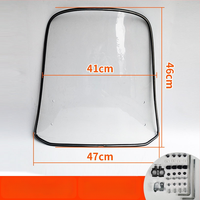 Priekinis stiklas elektrinėms transporto priemonėms, motociklams ir triratėms – modelis df-001