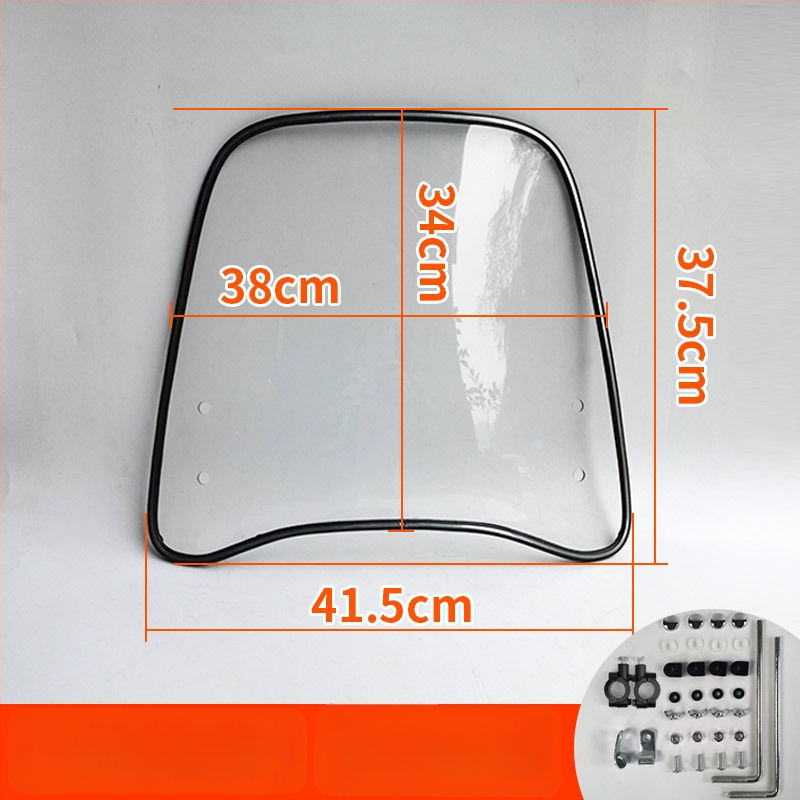 Priekinis stiklas elektrinėms transporto priemonėms, motociklams ir triratėms – modelis df-001