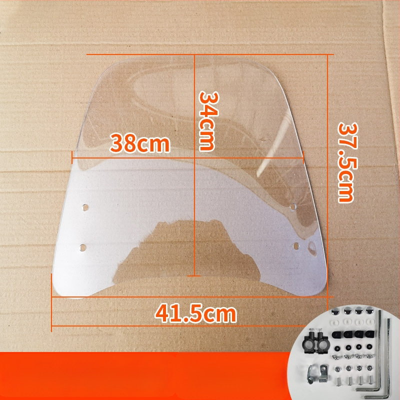 Priekinis stiklas elektrinėms transporto priemonėms, motociklams ir triratėms – modelis df-001