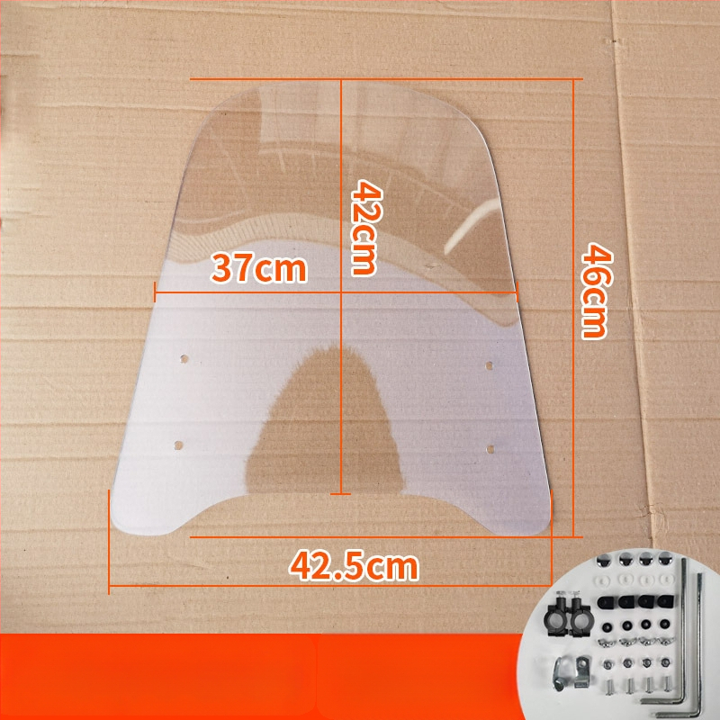 Priekinis stiklas elektrinėms transporto priemonėms, motociklams ir triratėms – modelis df-001