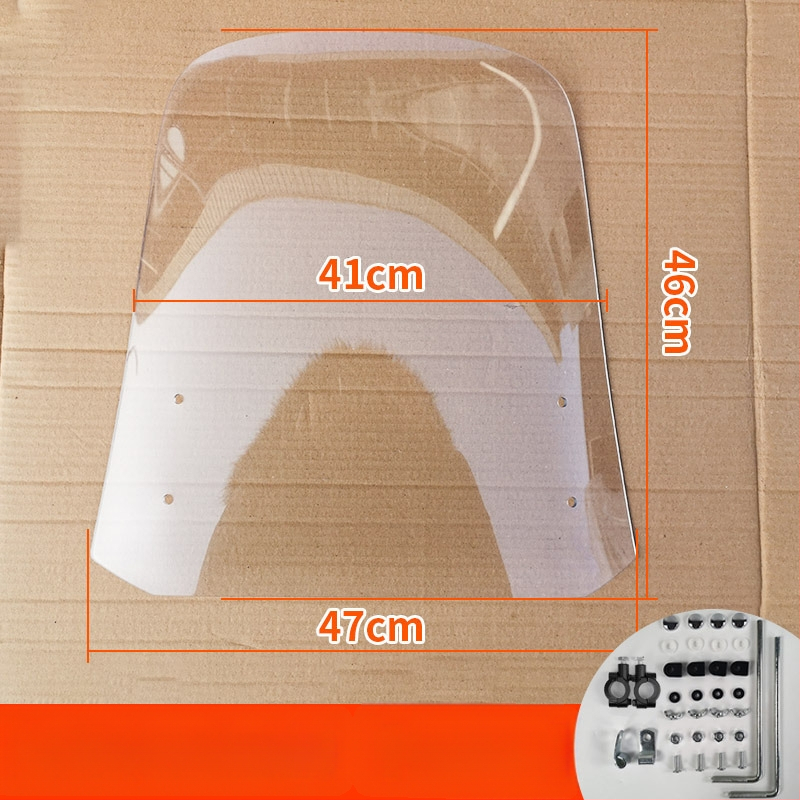 Priekinis stiklas elektrinėms transporto priemonėms, motociklams ir triratėms – modelis df-001