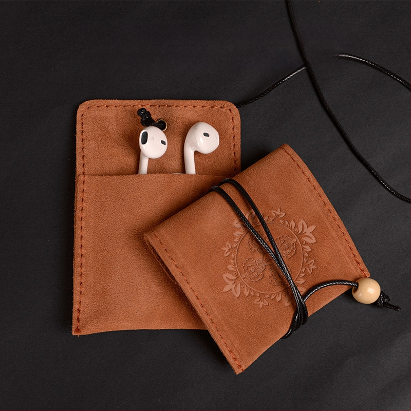 Nahast juveelide kott etnilise stiiliga – helmeste ja jade käevõru hoiukott, Hedon